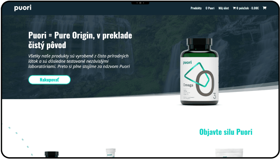 Redizajn e-shopu s doplnkami stravy pre športovcov