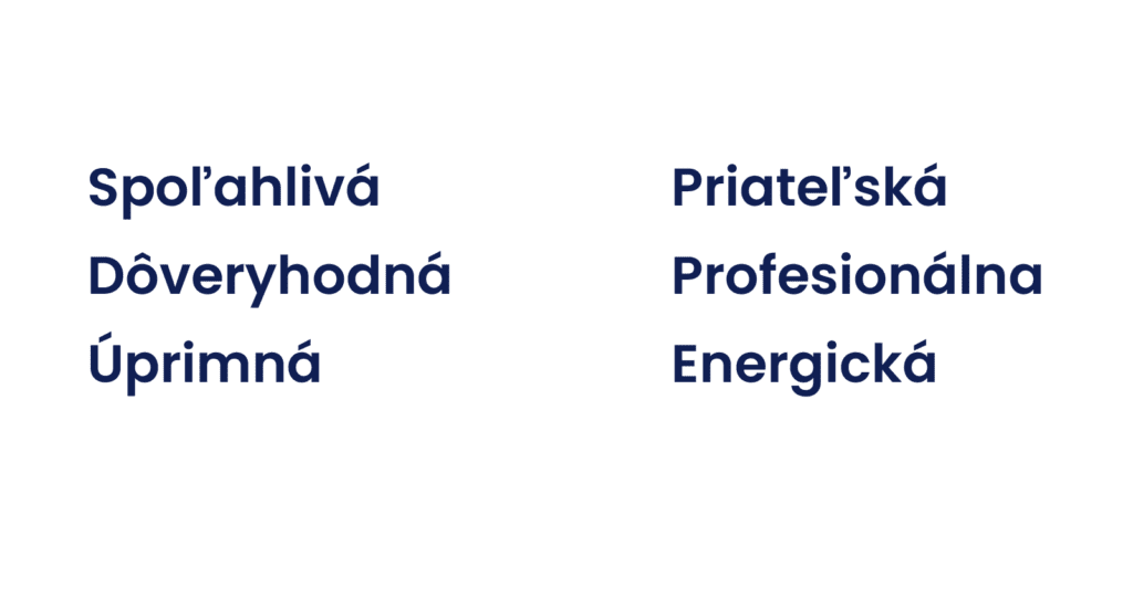 Charakteristika značky.